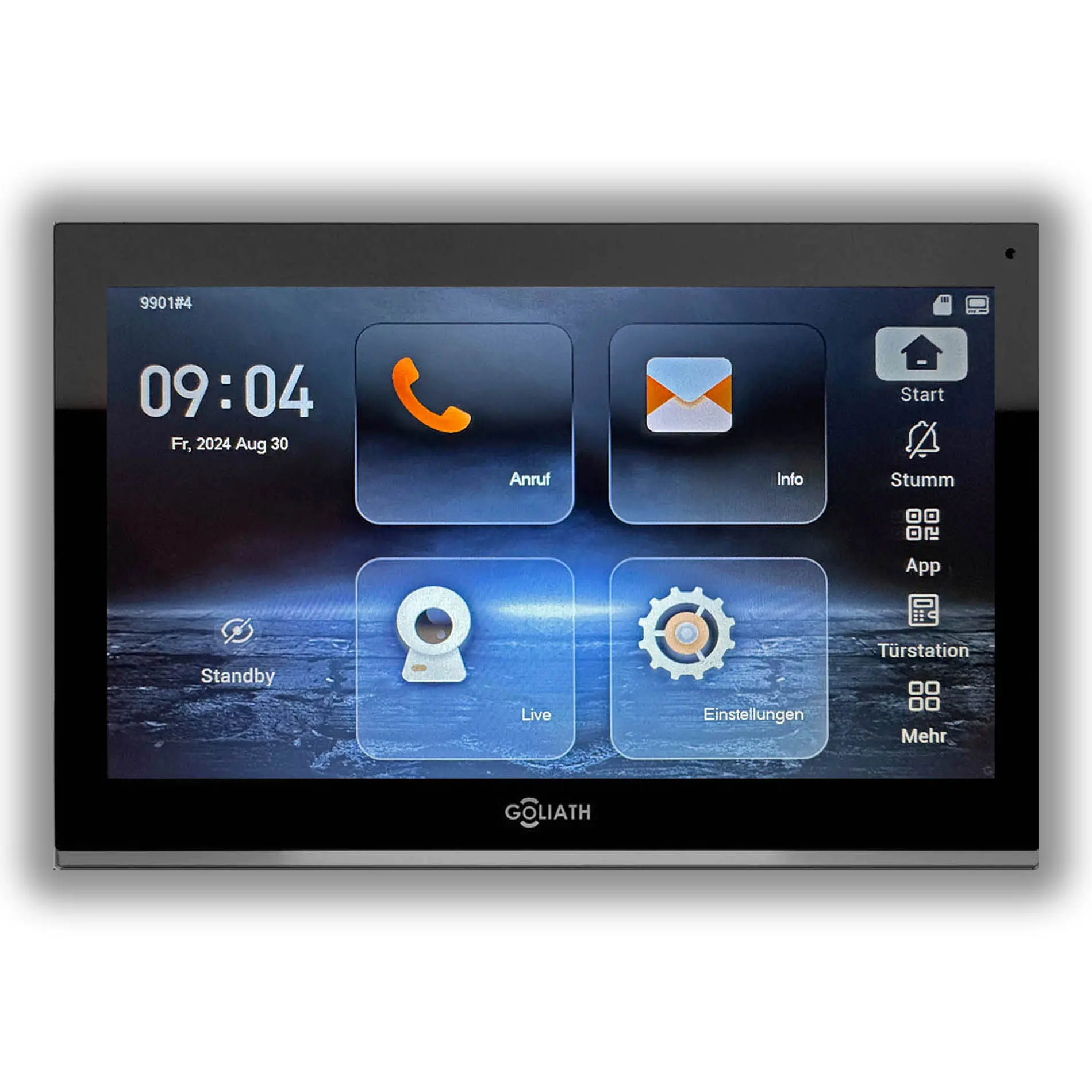 AV-VTI10SV2 Goliath 10-Zoll Monitor Schwarz Tuersprechanlage