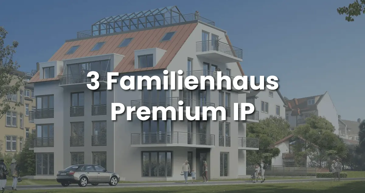 Goliath IP 3-Familienhaus Türsprechanlage Premium Set mit Kamera