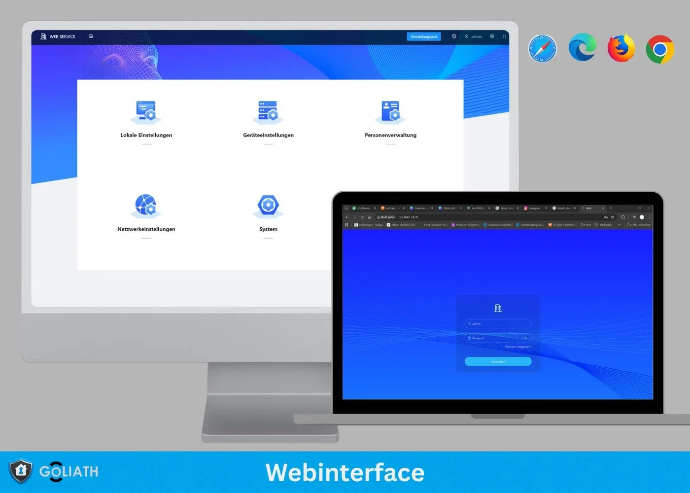 Webinterface Goliath