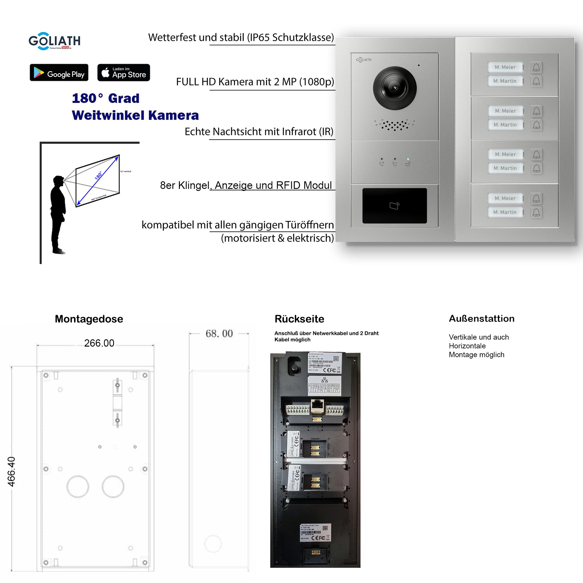 GL-VTA83_Tuerklingel_Tuersprechanlage_Goliath-IP-2-Draht