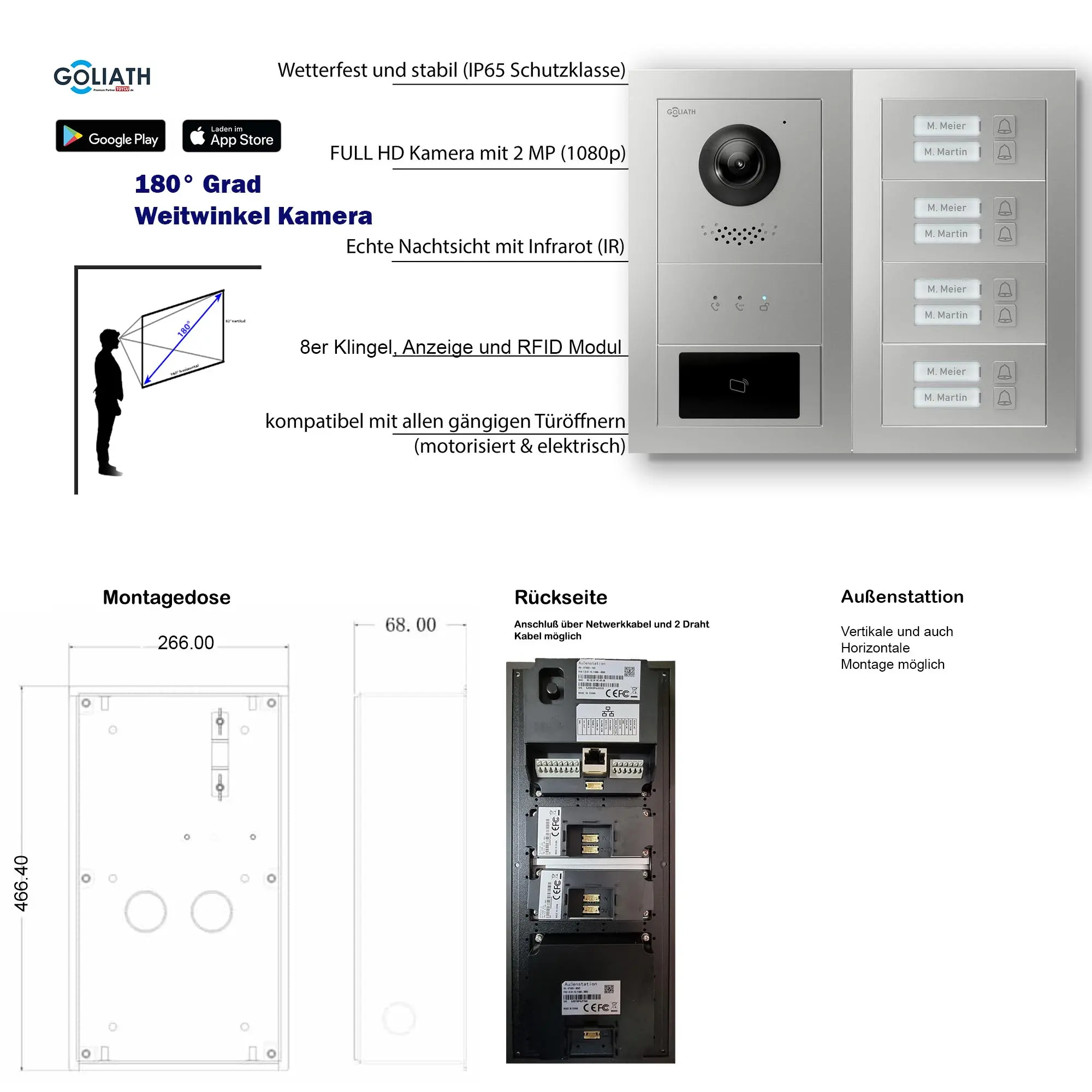 GL-VTA83_Tuerklingel_Tuersprechanlage_Goliath-IP-2-Draht