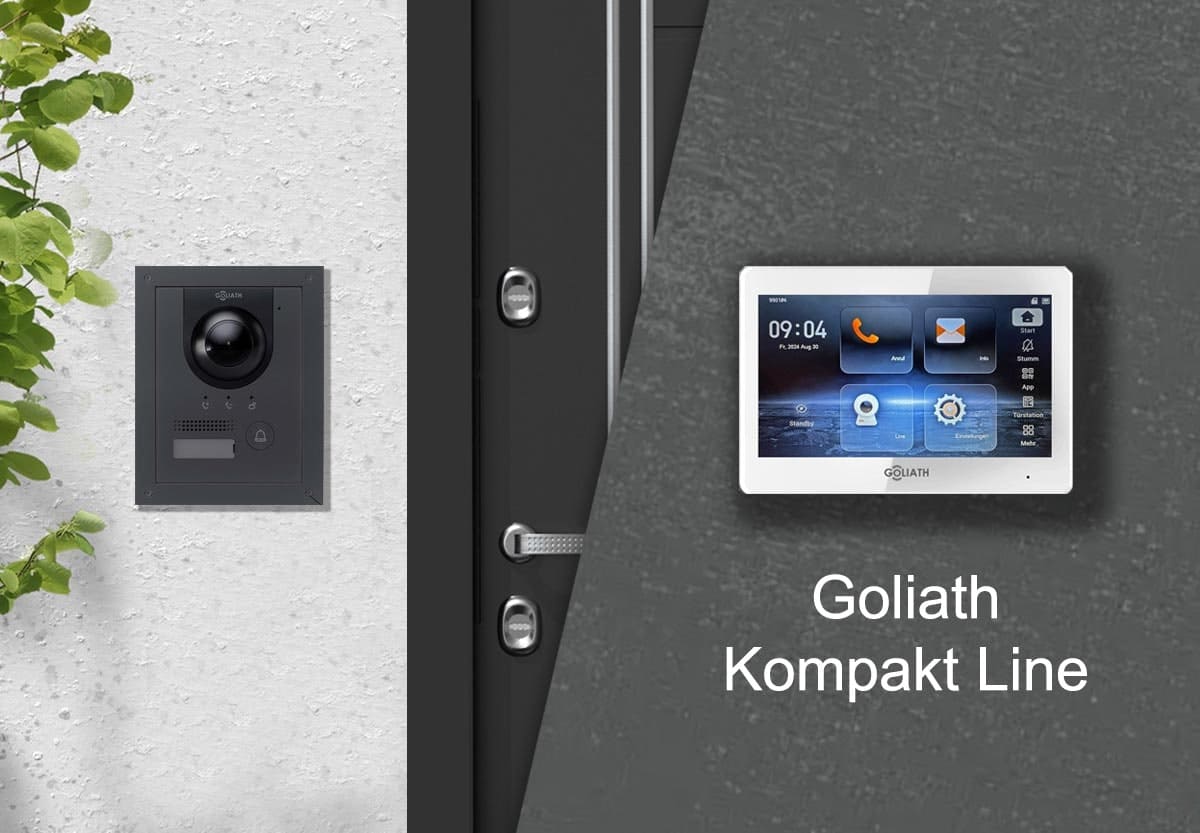 Goliath Kompakt Line Video Gegensprechanlage mit Kamera am Hauseingang