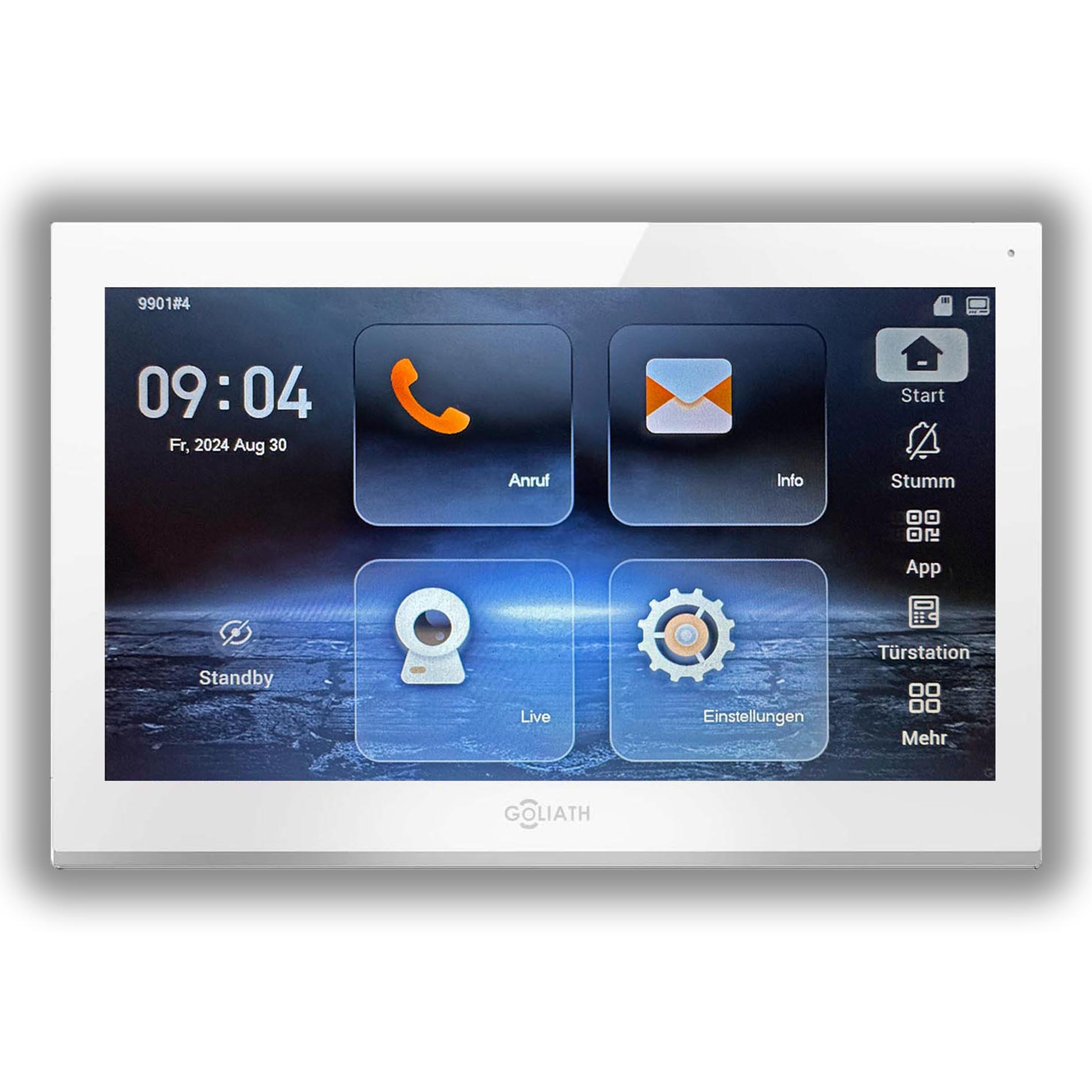 AV-VTI10WV2 Goliath 10-Zoll Monitor Weiß Türsprechanlage