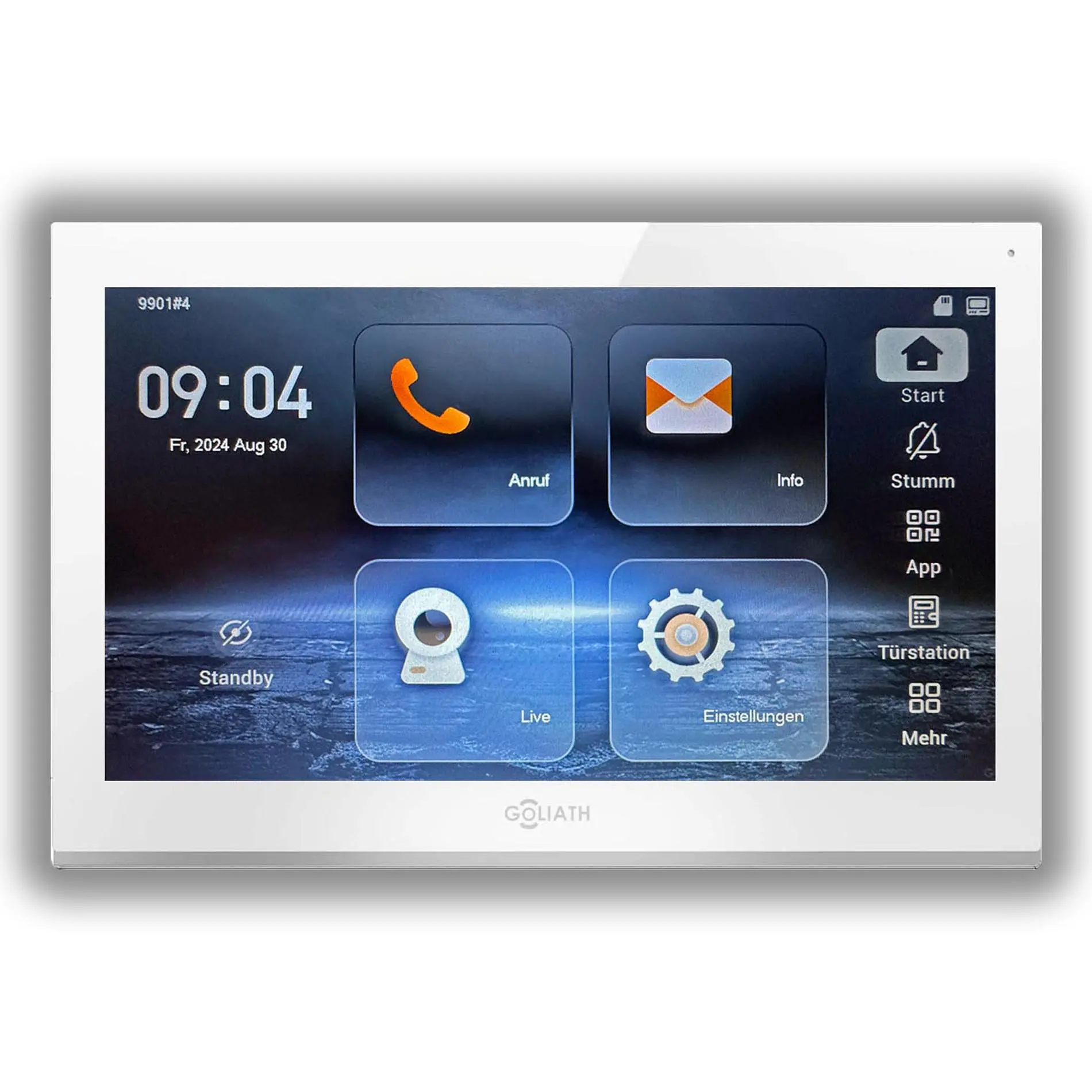 AV-VTI10WV2 Goliath 10-Zoll Monitor Weiß Türsprechanlage