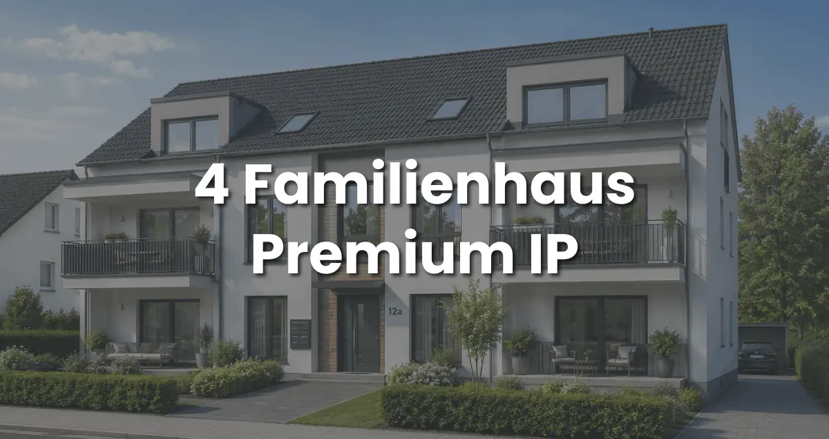 Goliath IP 4-Familienhaus Türsprechanlage Premium Set mit Kamera