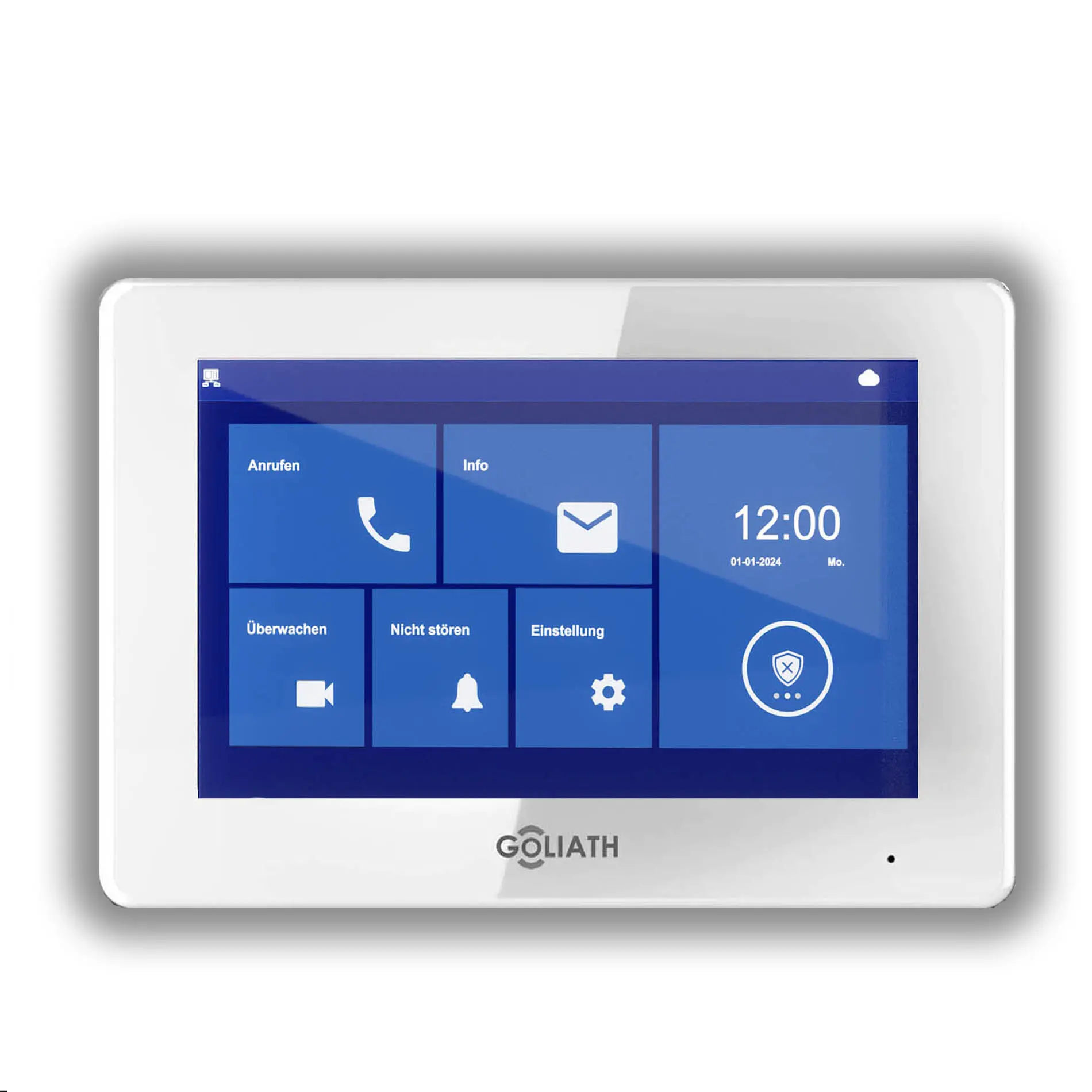 Goliath 7-Zoll Monitor Weiß Türklingel