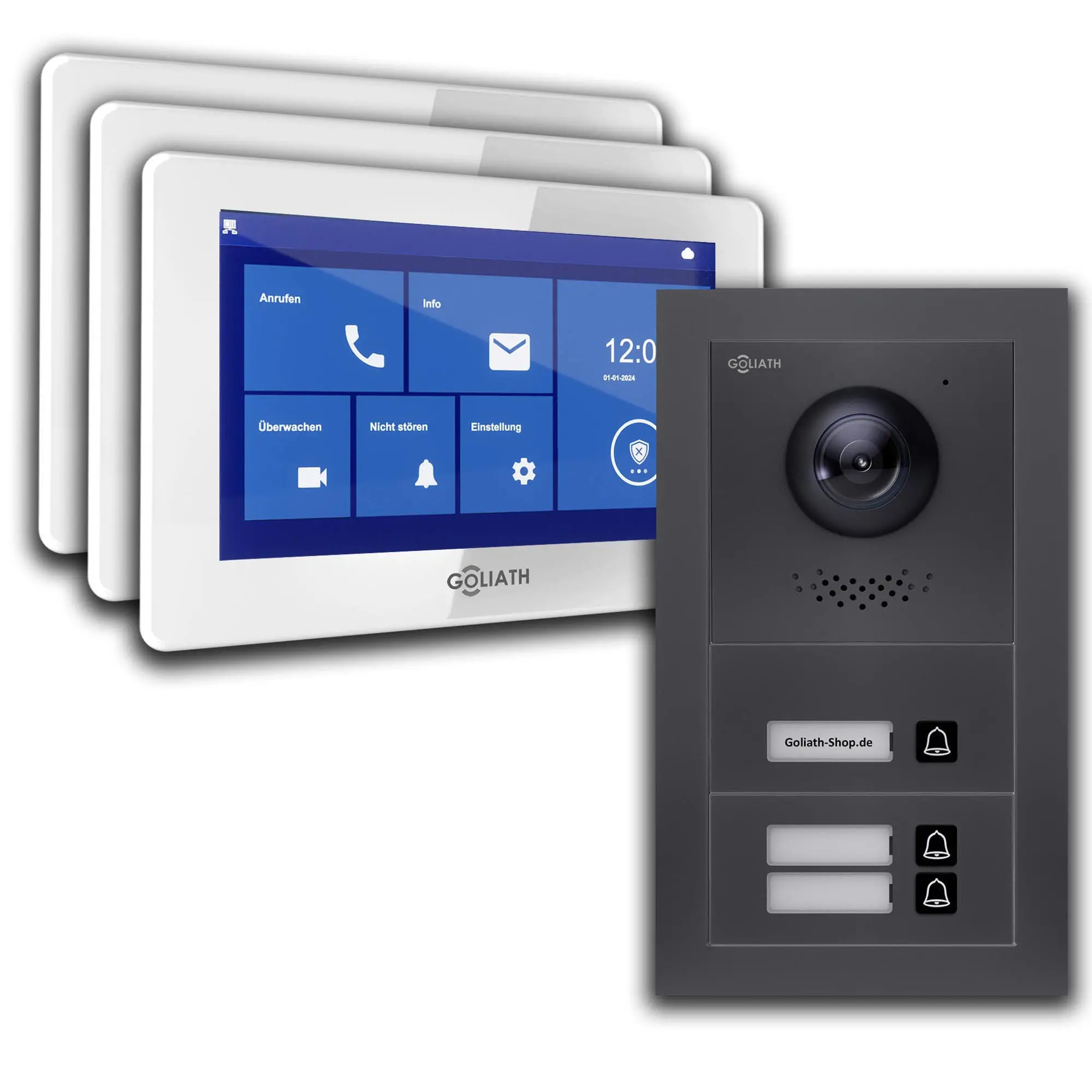 Video Türklingel mit Kamera 3-Familienhaus AV-BLS-16