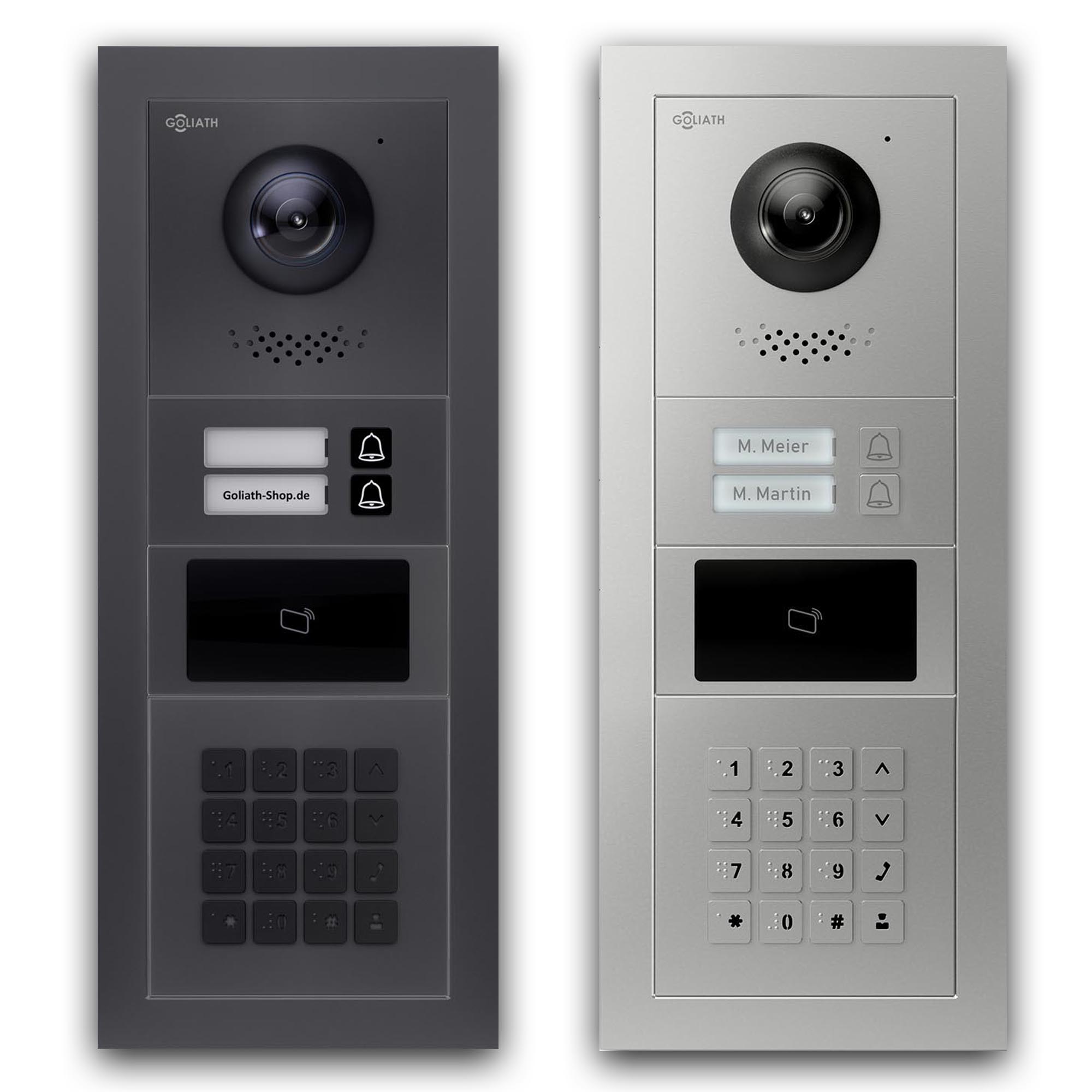 Goliath_tuerklingel_mit-kamera-Aussenstation_RFID_Zahlencode_2-Familienhaus